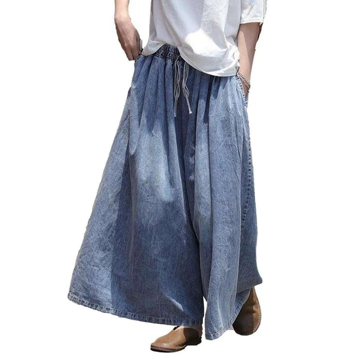 Women's culotte denim pants