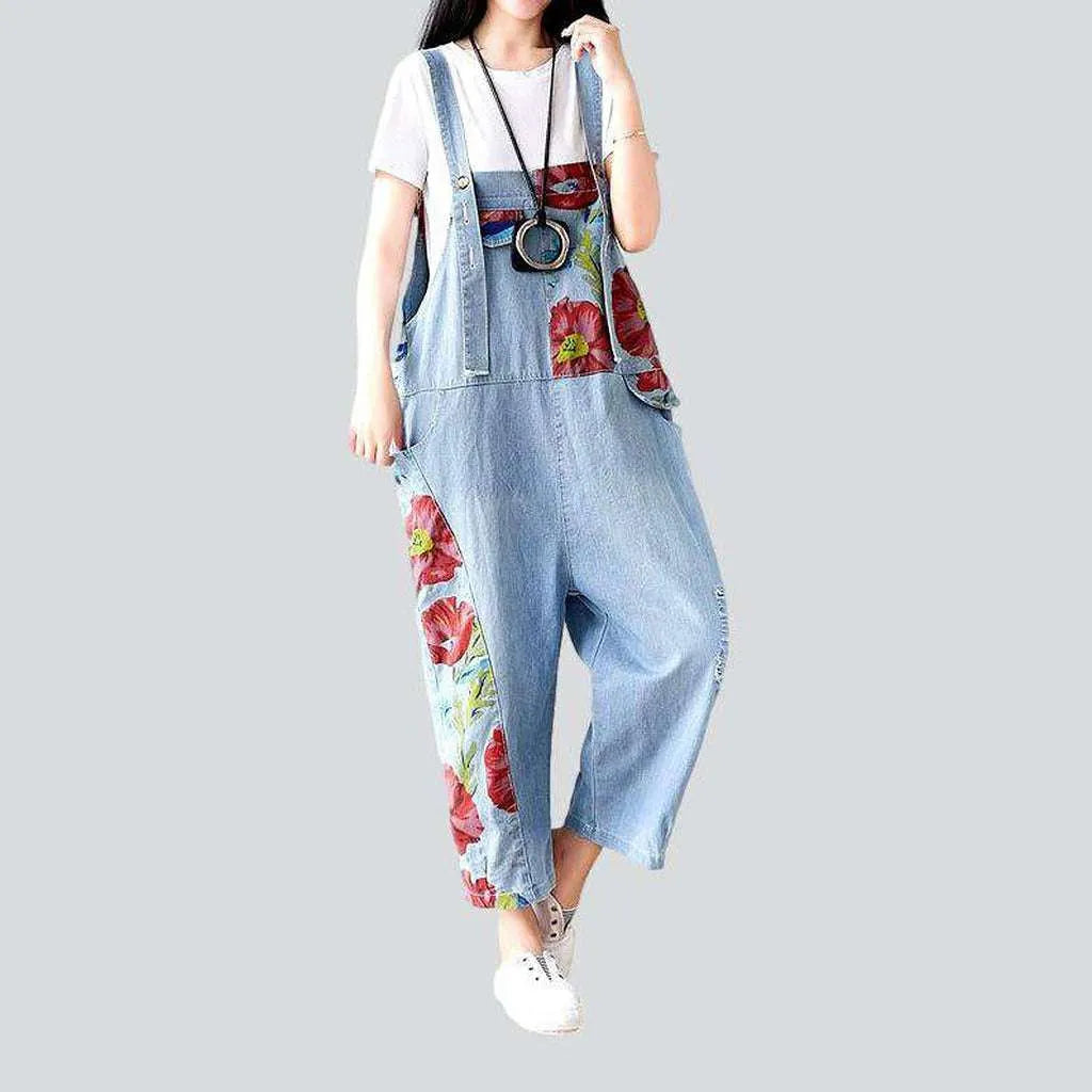 Women's denim painted dungaree | Jeans4you.shop