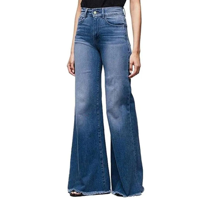 Women's wide leg stylish jeans