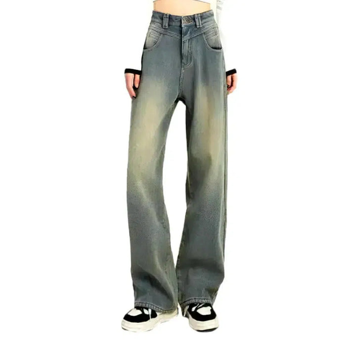 Y2k insulated jeans
 for women