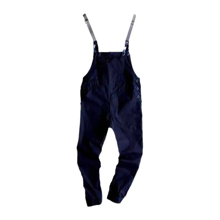 Y2k Men's Denim Dungaree - Dark Blue