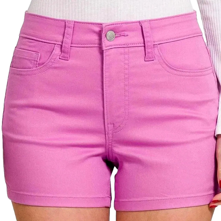 Y2k violet women's denim shorts